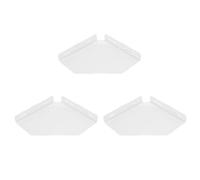 Chiyyak Mensole Angolari per Doccia in Acrilico Elegante Organizer Multiuso per Bagno e - Set di 3
