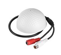 Chiyyak Microfono con Pickup HiFi da 5-150 M2 per Sicurezza CCTV, Mini Microfono con Voce Chiara per Esami Bancari e Centri Commerciali