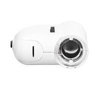 Chiyyak Mini Microscopio Portatile con Lente Acrilica HD con Ingrandimento 55X e Dimensioni Tascabili con Luce a LED per la Valutazione di Gioielli, Materiale ABS