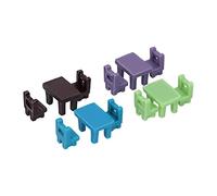 Chiyyak Mini Sedia da Tavolo per Casa delle Bambole 1:12 Set di Accessori Ecologici, Creatore di Scene per Stimolare L'immaginazione per Bambini di età Superiore a 3 Anni, Verde Blu Viola Marrone