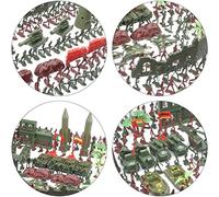 Chiyyak Mini Soldato Uomini Giocattolo Action Figures Esercito Set di Giocattoli Fantasiosi Sul Campo di Battaglia, Materiale: Plastica