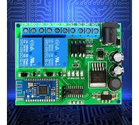 Chiyyak Modulo relè Bluetooth 4.0 Doppio Alimentatore DC 6.5-25V Interruttore di Controllo Remoto Wireless, 5 Istruzioni, Adatto per gli Appassionati del Fai da Te