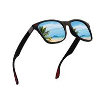 Chiyyak Occhiali da Sole Full Frame UV400 Leggeri per la Pesca Guida Equitazione Set 2 Pezzi Colore Blu