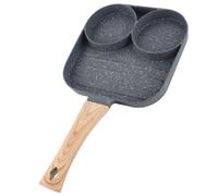 Chiyyak Pentola per Cuocere Hamburger per Uova a Rilascio Facile per Pancake, Plastica Fenolica di Lunga Durata, Diametro Rettangolare da 3,9 Pollici