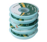 Chiyyak per Saldatura da 5 Pezzi, Treccia Dissaldante in Lega di Rame 1,5 Mm X 1, M, Strumento di Rimozione della Saldatura Ad Alte Prestazioni per la Riparazione di Piccoli PCB, con