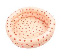 Chiyyak Piscina Gonfiabile Rotonda con un Motivo a Cuore Vintage, Piscina per Bambini Ispessita per L'interno, Rosa