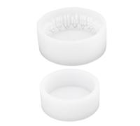 Chiyyak Porta di Candele Stampo Rotondo Hollow House Silicone Decorative Art Porta di Candele Stampo per Manuale Fai -da -te (X727)
