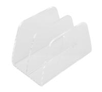 Chiyyak Portadocumenti per Posta in Acrilico, Organizer per Documenti Trasparente da Appoggio a 2 Sezioni con Design Ad Apertura Verticale, per Ufficio, Casa, Scuola