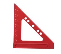 Chiyyak Righello Triangolare Quadrato in Lega di Alluminio da Carpentiere Righello Compatto e Trasparente in Scala per L'aula, L'officina, il Disegno Dell'ufficio per gli Appassionati della