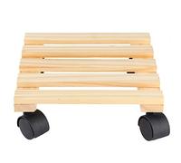 Chiyyak Scooter a Base di Pentole a Flusso di Legno, Supporto per Portapacchi Mobili con Ruote per Esigenze da Giardino