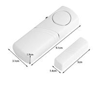 Chiyyak Sensore Wireless 15 × 10 × 3 Finestra Wireless della Casa e Porta della Porta, Sensore Magnetico del di Allarme di Sicurezza del Furto con Scasso