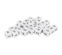 Chiyyak Set di Dadi Durevoli da 30 Pezzi a 6 Facce in Bianco, Ideali per Giochi di Matematica e Giochi da Tavolo con gli Amici, Regalo di Natale Perfetto per Bambini e Amanti dei