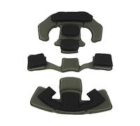 Chiyyak Set di fodere per casco, in spugna di nylon, cuscinetti per casco, sottogola di ricambio per ACH, MICH, Wendy, FMA e caschi EXF (spugna verde militare)