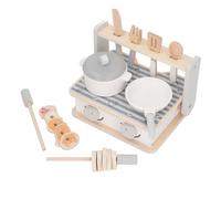 Chiyyak Set di Giocattoli per Barbecue in Legno Set da Gioco da Cucina Sicuro Ed Ecologico per le abilità Pratiche e la creatività dei Bambini