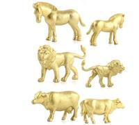 Chiyyak Set di Modelli di Animali della Giungla da 12 Pezzi, Giocattoli Realistici di Animali Selvatici per Bambini, Materiale Plastico Immaginazione (#2)