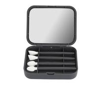 Chiyyak Set di Pennelli per Trucco in Silicone Riutilizzabile Tampone di Cotone Multiuso Ecologico per la Pulizia delle Orecchie Strumenti per il Trucco per L'artigianato Nero
