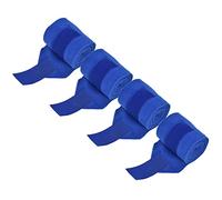 Chiyyak Set di Protezione da Branco di Branco di Branchi a Cavallo a Cavallo a 4 Pezzi Made in Poliestere Morbido per Cani, Mucca, Gatto, Pneumatico Blu e Chiusura Ad Anello