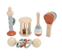 Chiyyak Set di Strumenti Musicali Educativi per Bambini in Legno per il Potenziale Intellettuale e L'interazione Genitore-figlio, 5 Pezzi