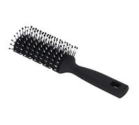 Chiyyak Spazzola per Capelli Antistatica per Massaggio Antiscivolo Corpo Curvo in ABS Contatto Delicato 8,1 Pollici per Adulti e Bambini (nero)