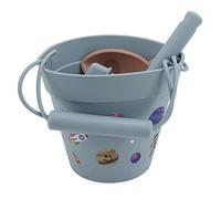 Chiyyak Stampi per Giocattoli da Neve in Silicone, Astronauta, Razzo, Stella, Luna, per Bambini, Gioco Fantasioso, Giardino Innevato sulla Spiaggia (Blu)