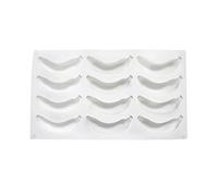 Chiyyak Stampo in silicone 3D a forma di banana, stampo per cioccolato, muffin, torte, gelatine, mousse, budino, cubetti di ghiaccio