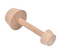 Chiyyak Stampo per Crostata di Uova in Legno Composito Mini Pressa per Torta Leggera Rapida Modellatura e longevità Dell'impasto, Adatta per Mini Cheesecake, Colore Legno