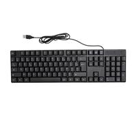 Chiyyak Tastiera in Lingue Minoritarie, Tastiera da Gioco per Computer Cablata USB da 104 Tasti con Design Ergonomico, Cavo da 1,3 Metri per Laptop Desktop (Layout AZERTY francese)
