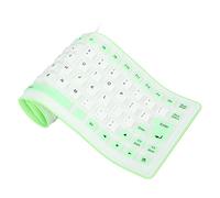 Chiyyak Tastiera in Silicone Morbida e Confortevole, Impermeabile, Leggera, Portatile, Silenziosa, a 85 Tasti, per PC, Tastiera Flessibile per Ufficio Domestico, Vari Colori (#4)