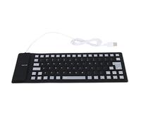 Chiyyak Tastiera in Silicone Morbida e Confortevole, Impermeabile, Leggera, Portatile, Silenziosa, a 85 Tasti, per PC, Tastiera Flessibile per Ufficio Domestico, Vari Colori (#3)