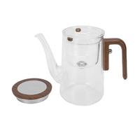 Chiyyak Teiera con Filtro per Infusore e Coperchio 800ml Macchina per il tè con Separazione Magnetica Dell'acqua in Vetro Trasparente per tè Sfuso Home Office