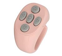 Chiyyak Telecomando Bluetooth multi funzione ad anello per selfie, otturatore per telefono wireless, per Android 8.0 e superiori, con funzioni Pagina su, giù, sinistra e destra (rosa)