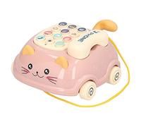 Chiyyak Telefono Giocattolo Multifunzione in Plastica per Bambini, Telefono Gioco per Apprendimento Interattivo per Bambini Piccoli, per , Giocattolo per a Batteria