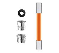 Chiyyak Tubo di prolunga per rubinetto con connettore da 30 cm, girevole a 360°, per e bagno