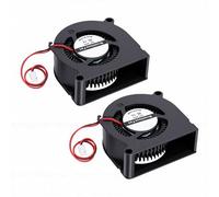 Chiyyak Ventola Hotend 5020 da 2 Pezzi, Ventola di Raffreddamento Dell'estrusore con Doppio Cuscinetto a Sfera per la Sostituzione della Stampante 3D 3