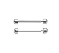 CHIZISX 2 pezzi/set Guarda Vite Tubo Stelo Per Orologio Per Smart Watch Stem Link Per 16mm 18mm 20mm 22mm Cinturino, 22mm, come descritto, Nessuna pietra preziosa