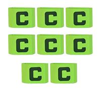 CHIZISX 8Pcs Regolabile Elastico Sport Capitano Armband Game Leader Armband Calcio Calcio Capitano Bracciali Per Team Training Game Leader Fascia Da Braccio