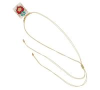 CHIZISX Artistics Corona Cuore Collana di Perline Gioielli Portatile Per Le Donne Stili Accessorio Trendy Misto Collana di Perline, Misura unica, come descritto, come descritto