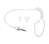CHIZISX Auricolari in-ear resistenti con cavo corto da 3,5 mm, trasparenti, da 3,5 mm, per sport, pendolarismo, uso quotidiano, con cavi di prolunga nell'orecchio