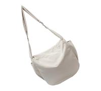 CHIZISX Borsa a tracolla in nylon alla moda con ampio spazio borsa a tracolla per essenziale nei pendolari quotidiani con chiusura a cerniera borsa a tracolla per il tempo libero, Beige, One Size