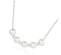 CHIZISX Collana con perle fatte a mano, collana con ciondolo a catena, in lega, multifunzione, adatta per le donne, Misura unica, lega, perla barocca, Nessuna pietra preziosa