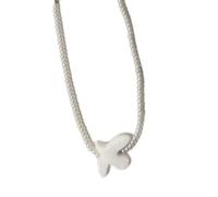 CHIZISX Collana vintage con colombe bianche e orecchini che simboleggiano la pace e le speranze con robusto design a corda da indossare tutti i giorni, Misura unica, Acrilico, Nessuna pietra preziosa