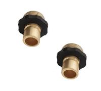 CHIZISX Confezione da 2 connettori rapidi di facile installazione per tubi da giardino per stringere a mano connessione per uso esterno Applicazione di pulizia Raccordo per irrigazione da giardino