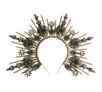 CHIZISX Elegante Copricapo Incoronato Incompiuto Mestiere Set Metallo Copricapo Accessori Per Matrimoni Feste Costume Evento Mestiere Incoronato Per Adulti, Misura unica, come descritto, come