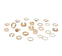 CHIZISX European Rings Geometrico Rotondo per Farfalla Perla Micro-incrostato 25 pezzi Jewe