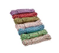 CHIZISX Filo stendibiancheria intrecciato di alta qualità con design antiscivolo, opzione di doppio colore per tutte le condizioni atmosferiche, attività all'aperto e viaggi, corda in nylon