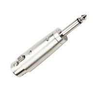 CHIZISX Metallo 6.35mm A 3Pin Adattatore Audio 1/4 "1CH Ingresso Spina Connettore di Uscita 3Pin Per Studio E Live Equipments Mono Plug Converter