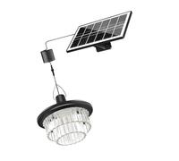 CHIZISX Moderno lungo/corto cristallo pendente luce solare con sensori automatici ABS PC Acrilico Texture per Yard Paesaggio Illuminazione Decorativa Cortile Solare Apparecchi