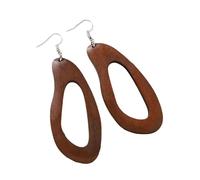 CHIZISX Orecchini in legno in stile retrò, leggeri ed eleganti, ideali per abiti autunnali e invernali, aggiungono un tocco unico a qualsiasi look, Misura unica, legno, Nessuna pietra preziosa