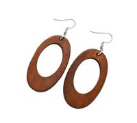 CHIZISX Orecchini in legno in stile retrò, leggeri ed eleganti, ideali per abiti autunnali e invernali, aggiungono un tocco unico a qualsiasi look, Misura unica, legno, Nessuna pietra preziosa