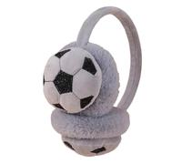 CHIZISX Paraorecchie da calcio, unisex, in peluche, comodi, da viaggio, per la stagione fredda, per il comfort atletico delle orecchie, grigio, Taglia unica